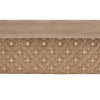 Small Rustic Embossed Wood Floating Wall Shelf - Natural
